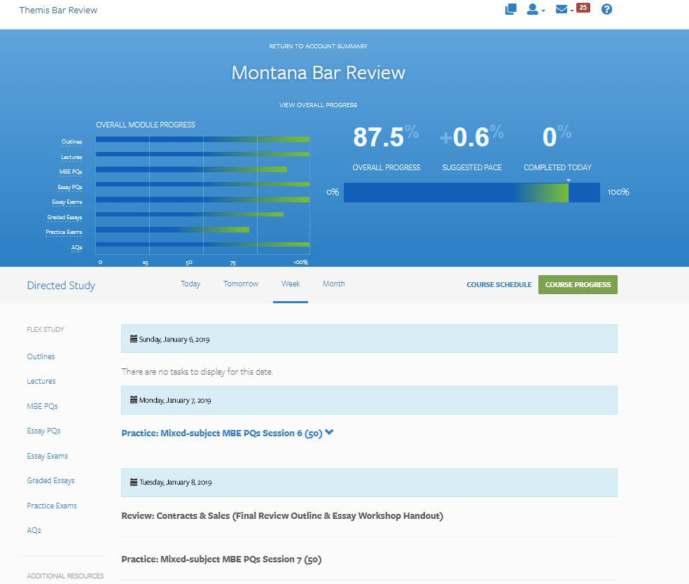 Course Progress View